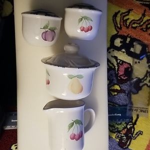 Pfaltzgraff cream and sugar salt and pepper